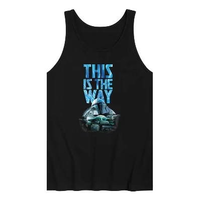Мужская майка The Mandalorian This Is The Way с гиперпространственным рисунком, черная