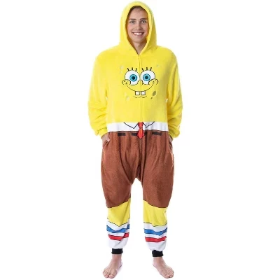 Мужская пижама-комбинезон SpongeBob, разноцветная