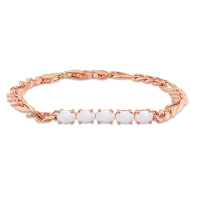 EVERLY JEWELRY | Серебряный браслет с драгоценными камнями, 7,25 дюйма - Различные цвета металла и варианты с драгоценными камнями опал