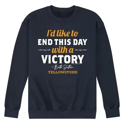 Мужской свитшот Yellowstone «Победа в конце дня», синий