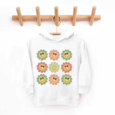 Детское худи The Juniper Shop «Цветы в очках», белое