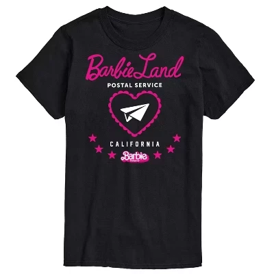 Мужская футболка Barbie Land Postal Service, черная
