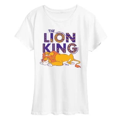 Женская футболка The Lion King Simba Mufasa, белая