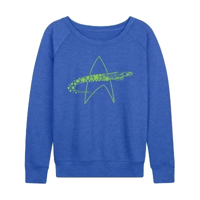 Женский пуловер Star Trek Enterprise Shamrocks, синий