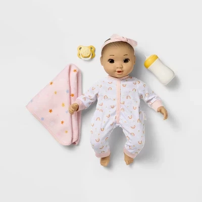 Кукла gigglescape nurturing baby doll 14″, черная