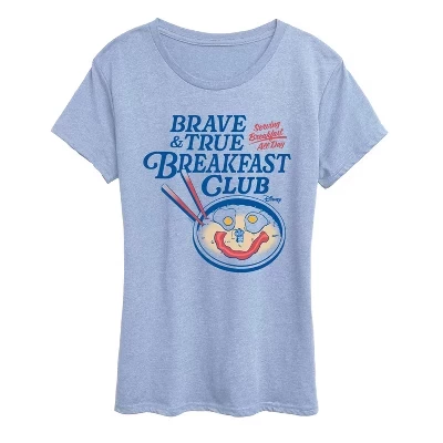 Женская футболка с коротким рукавом Brave and True Breakfast Club с графическим рисунком