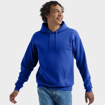 Унисекс-худи Hanes EcoSmart, темно-синее