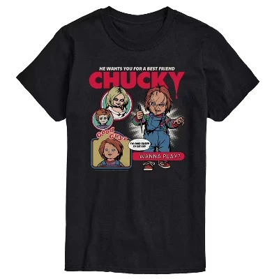 Мужская футболка Child's Play «Чаки», черная