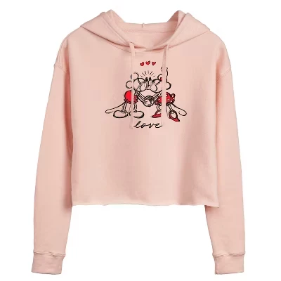 Женское худи Disney Minnie Mickey Love, синее