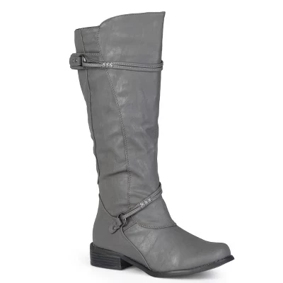 Женские сапоги Journee Collection Harley на каблуке, серые