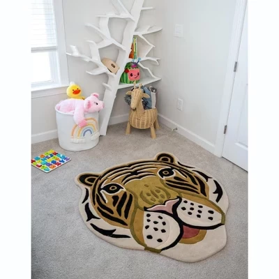 Коврик из коллекции Playtime Kids Wool Collection - Тигровый многоцветный