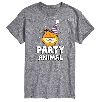 Мужская футболка с коротким рукавом и рисунком Party Animal athletic heather