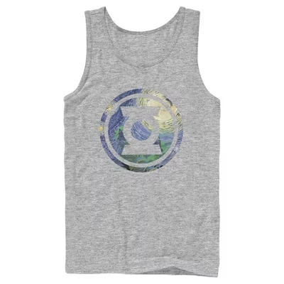 Мужская майка с логотипом Green Lantern Starry Night, спортивная из вереска