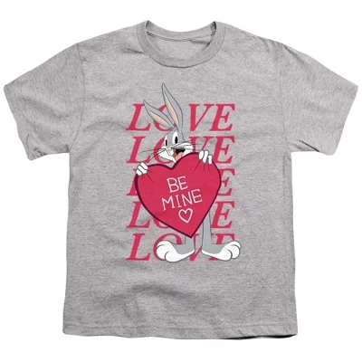 Boys'  Valentine's Day Bugs Bunny Be Mine T-Shirt athletic heather