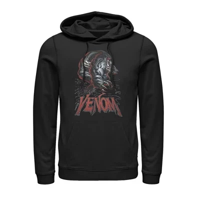 Мужское худи Marvel Venom с принтом когтей, черное