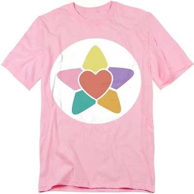 Men's : Unlock The Magic True Heart Bear Belly T-Shirt pink