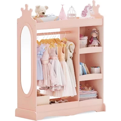 Детский шкаф Der Rose BALHAM TRADE с зеркалом, розовый