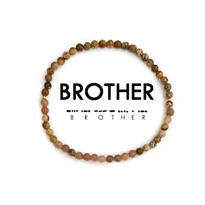 Мужской браслет Ethic Goods Brother, кварц и яшма