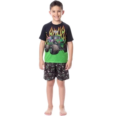 Пижама для мальчиков Monster Jam Grave Digger, мультиколор