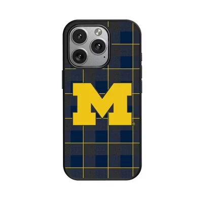 NCAA Big Ten Universities Клетчатый чехол для мобильного телефона, совместимый с MagSafe, для Apple iPhone michigan wolverines