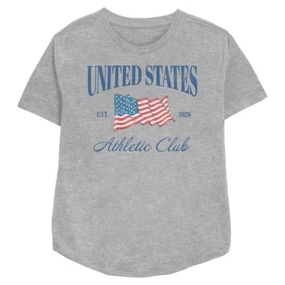 Женская футболка Lost Gods United States Athletic Club Est 2026 athletic heather