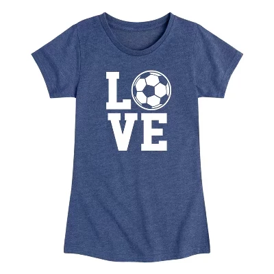 Приталенная футболка с коротким рукавом и рисунком Love Soccer