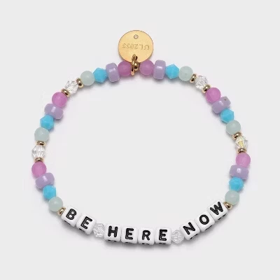 Браслет из бисера Be Here Now - Синий/розовый
