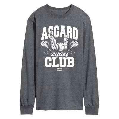 Мужской лонгслив Marvel Thor Asgard Lift Club, серый