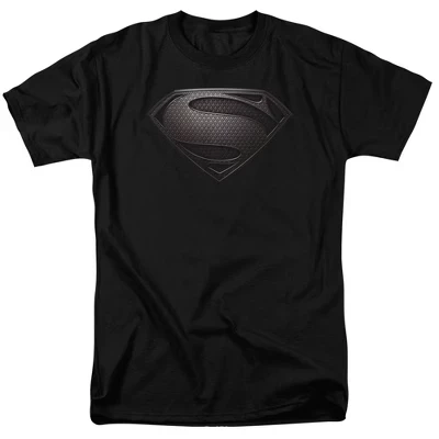 Мужская футболка Man Of Steel Mos с обезжиренным покрытием черного цвета