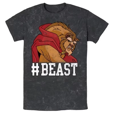 Мужская футболка Beauty and the Beast #Beast, черная