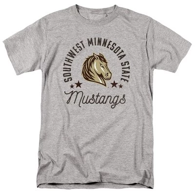 Мужская футболка NCAA Southwest State, мустанги, меланж
