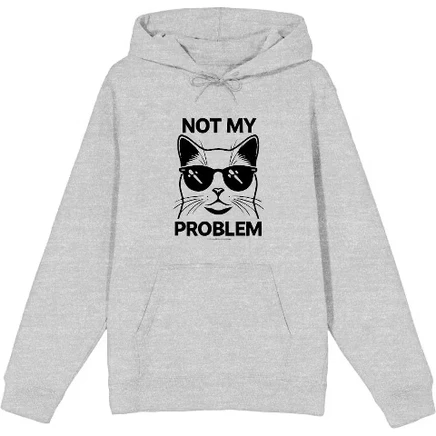 Мужская толстовка Bioworld Not My Problem, серый меланж