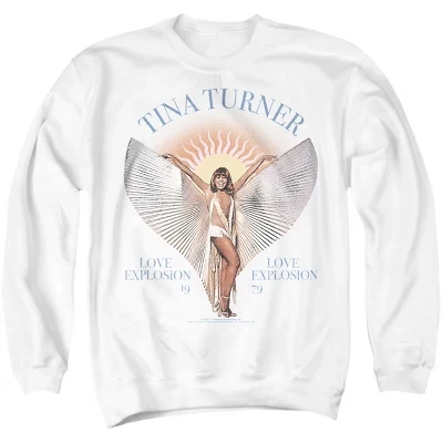 Men's Tina Turner Love Explosion Wings 1979 Crewneck Sweatshirt white