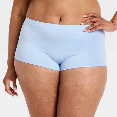 Женское бесшовное нижнее белье Boy Shorts - ™ светло-голубого цвета