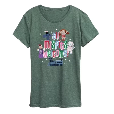 Женская футболка с коротким рукавом и рисунком heather Juniper от Rudolph - All Misfits Welcome