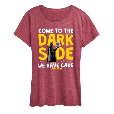 Женская футболка с коротким рукавом Come To The Dark Side с графическим принтом 