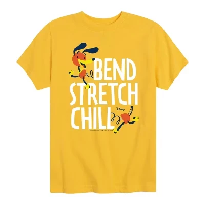 Облегающая футболка Dog Bend Stretch Chill с коротким рукавом и графическим рисунком желтого цвета