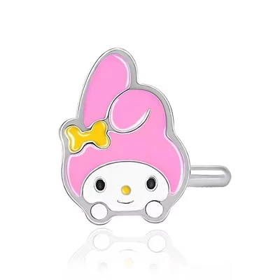 Пирсинг для носа Hello Kitty из нержавеющей стали 316L, розовый