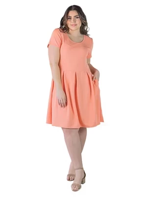 Женское платье 24seven Comfort, миди, коралловое