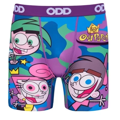 ODD SOX – Трусы–боксеры с героями мультфильмов – Лицензионное нижнее белье для ТВ, комиксов и ретро-анимации - Мужские размеры - Новая подарочная одежда в камуфляже fairly odd parents