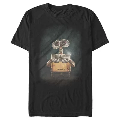 Мужская футболка Wall-E Plant Gift, черная