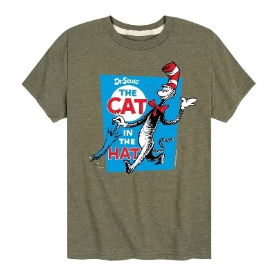 Футболка для мальчиков Dr. Seuss Cat in the Hat, зеленая