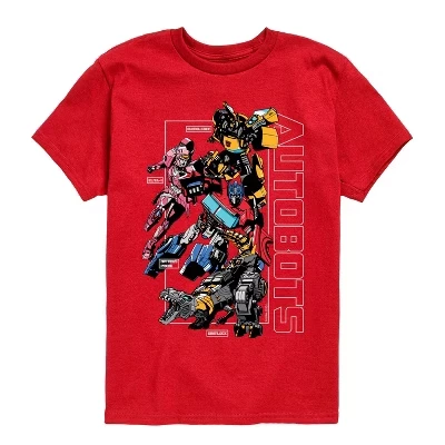 Футболка для мальчиков Transformers Autobots, красная