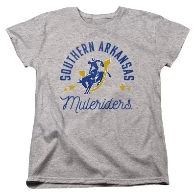 Женская футболка Muleriders от университета Южного Арканзаса athletic heather