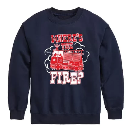 Толстовка для мальчиков Disney Wheres The Fire, синяя