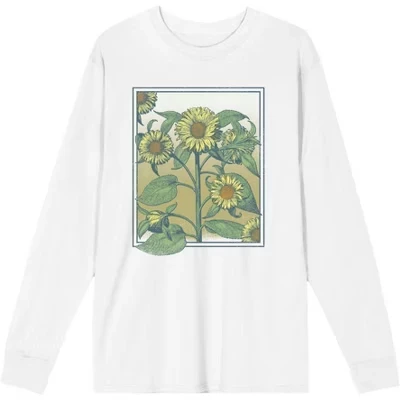 Мужской лонгслив Bioworld Sunflower Frame, белый