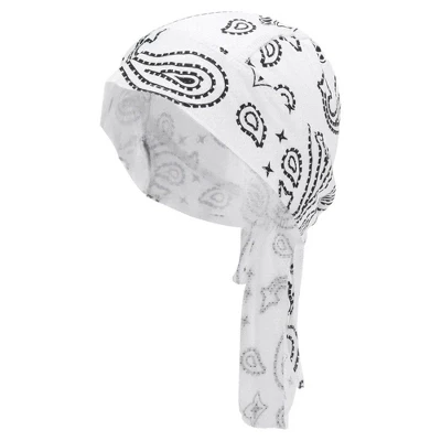 Cycling Hat Sweat Wicking Breathable Hard Hat Liner Polyester Fabric 27x34cm 1 Pc white