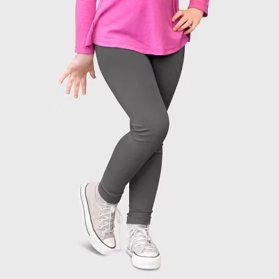 Легинсы для девочек City Threads, хлопковые, графитовые