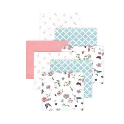 Детские фланелевые одеяла Hudson Baby 7pk garden bird