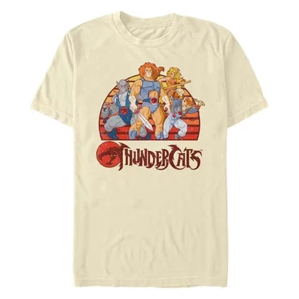 Мужская футболка ThunderCats Retro Stripes, бежевая